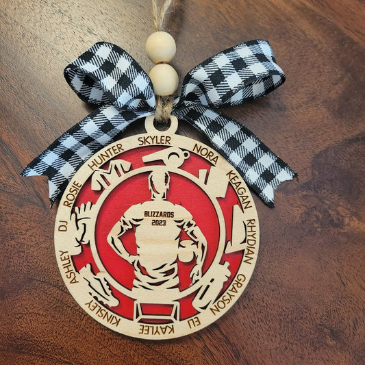 Personalized Football or Basketball Ornament