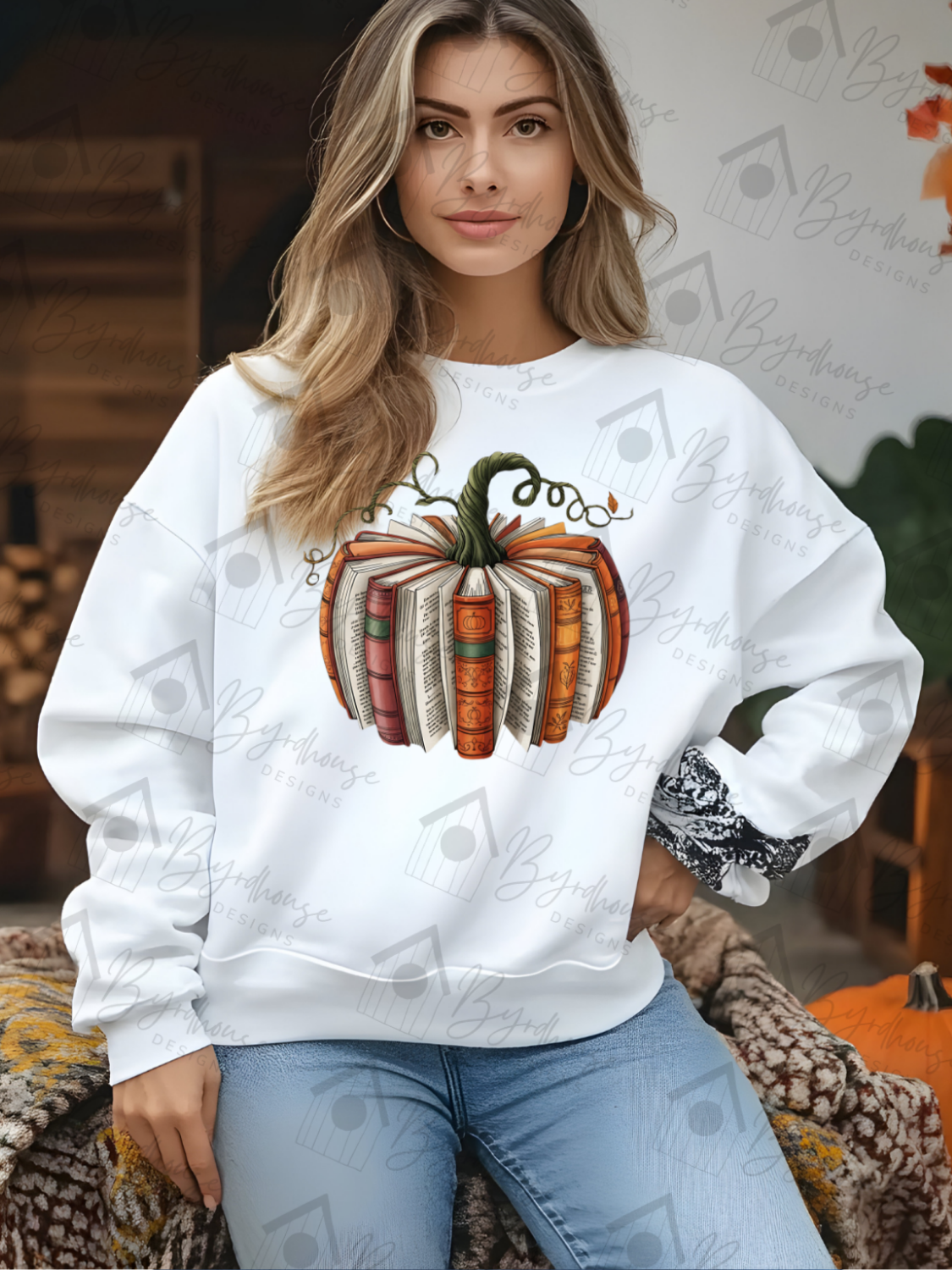 Book Pumpkin | Sweatshirt or Hoodie Unisex