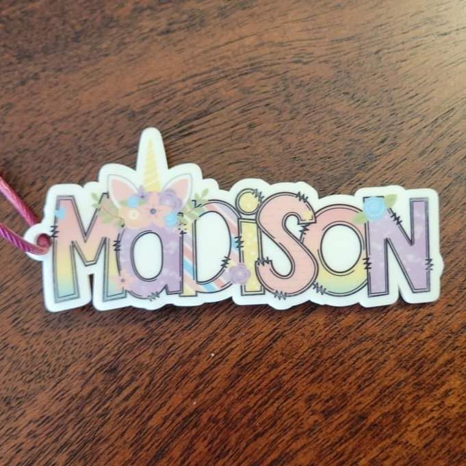 Personalized Themed Keychain or Backpack/Lunchbox Tag
