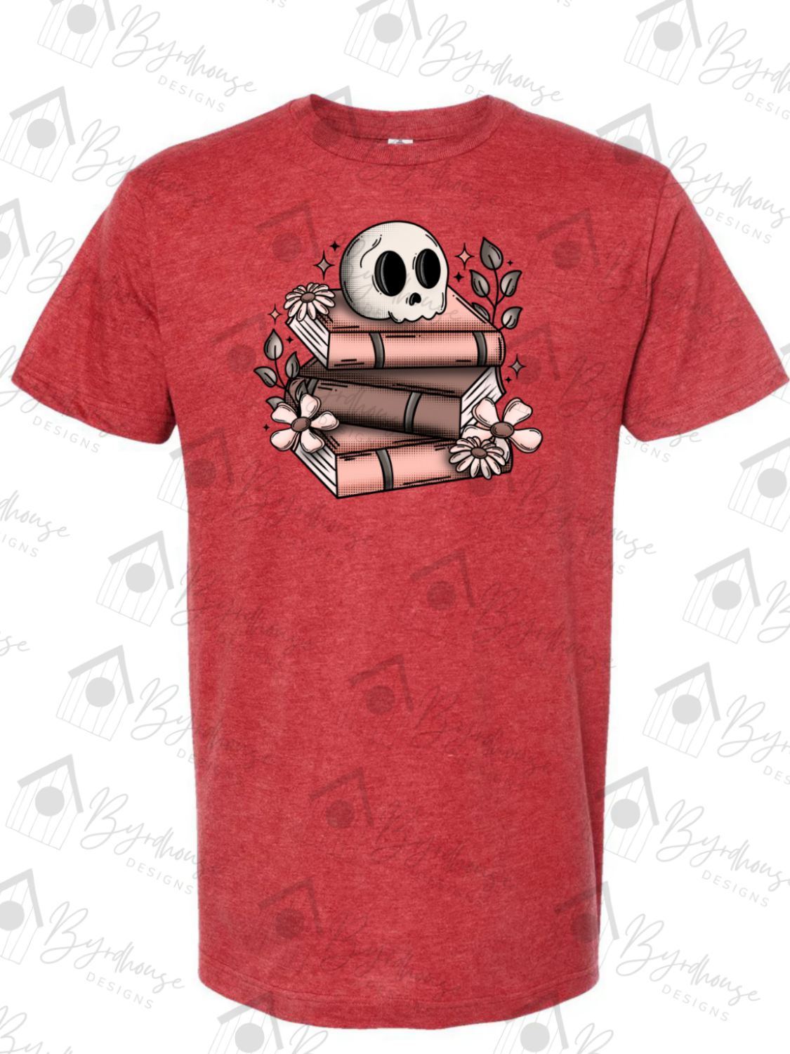 Floral Skelly Books | USA Cotton | Unisex Tshirt (Copy) (Copy)