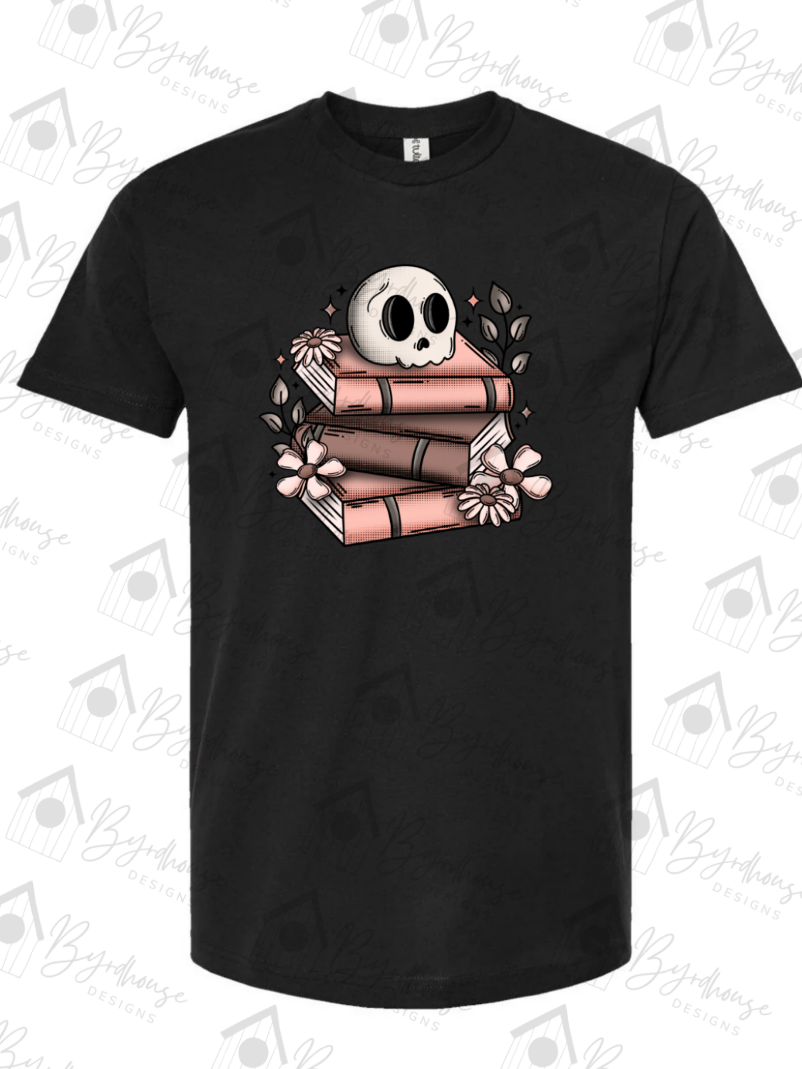 Floral Skelly Books | USA Cotton | Unisex Tshirt (Copy) (Copy)