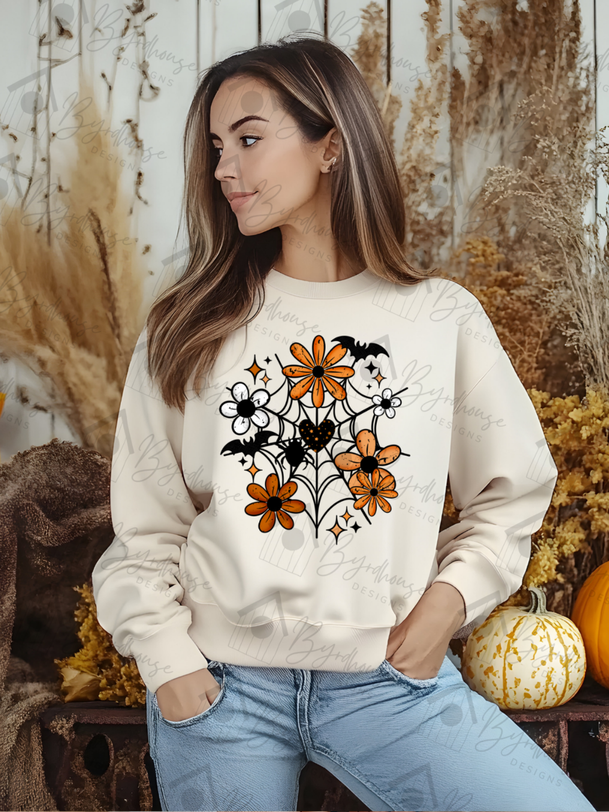 Floral Spiderweb | USA Cotton | Unisex Tshirt Hoodie Sweatshirt