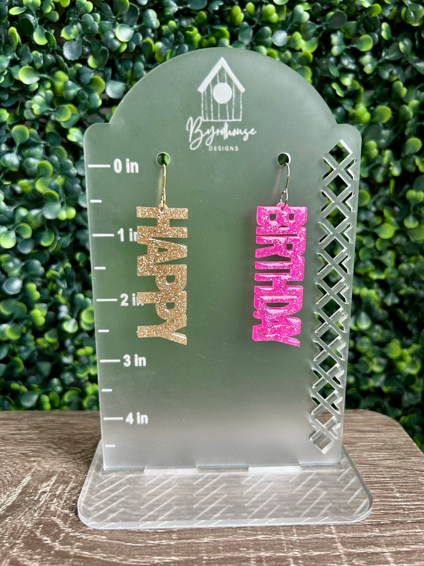 Happy Birthday Dangles | Celebration Earrings