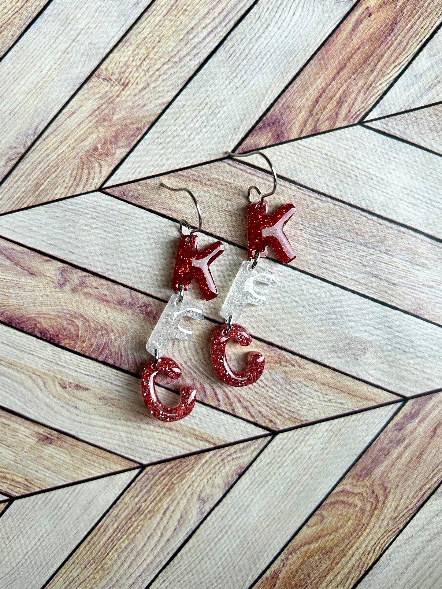 KFC Stacked Glitter Letters | KFC Dangles