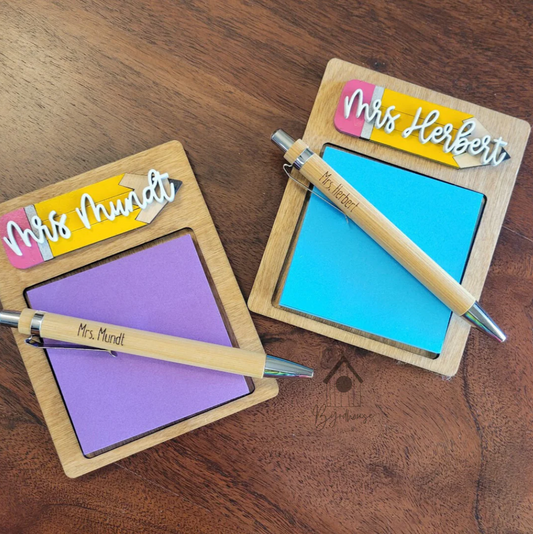 Personalized Teacher Sticky Pad holder
