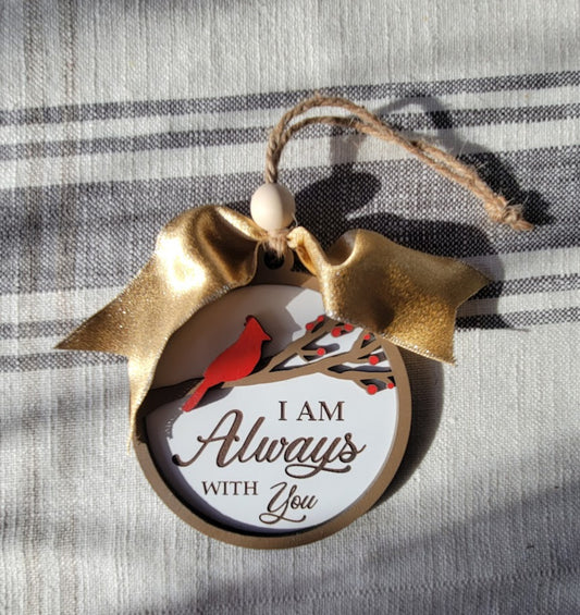 Always With You Cardinal Memorial Ornament