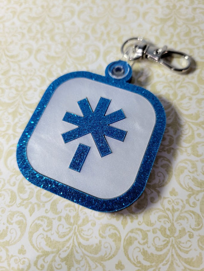 Social Media Website Payments NFC Tag Keychain