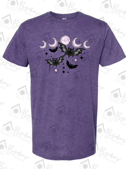 Bats and Moons | USA Cotton | Unisex Tshirt