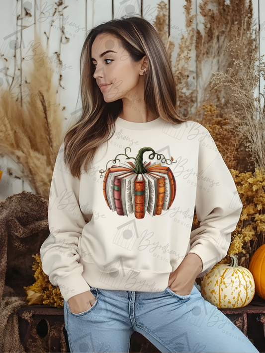 Book Pumpkin | Sweatshirt or Hoodie Unisex