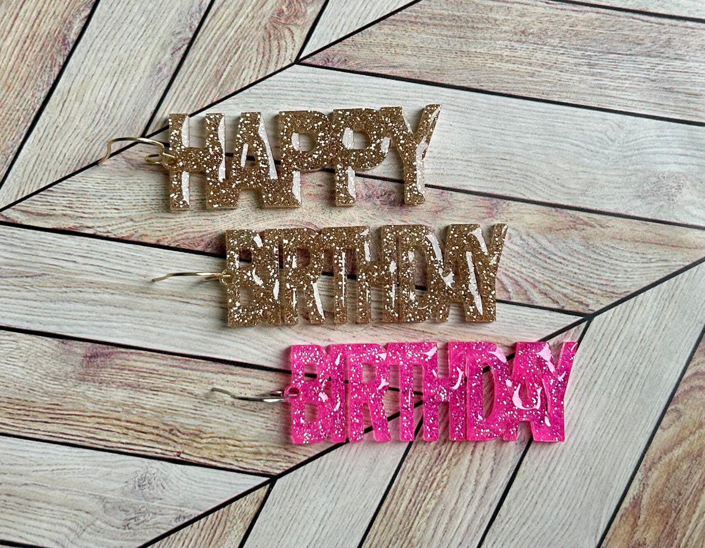 Happy Birthday Dangles | Celebration Earrings