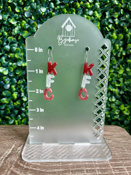 KFC Stacked Glitter Letters | KFC Dangles