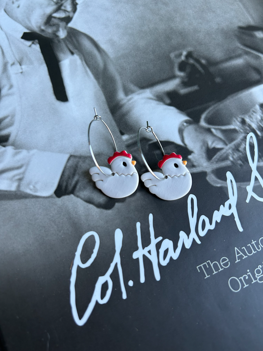Chicken Hoops | KFC Foundation | Petite Chicken Earrings