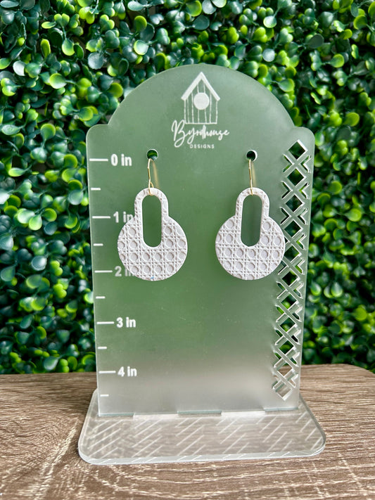 Signature Bauble Dangles | Floral Earrings | Rattan