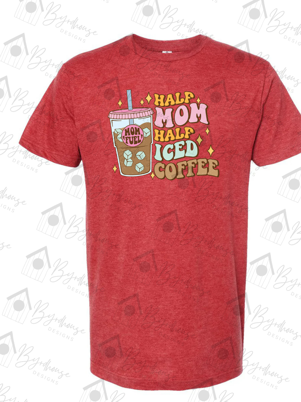 Half Mom Half Iced Coffee Tshirt | USA Cotton | Unisex