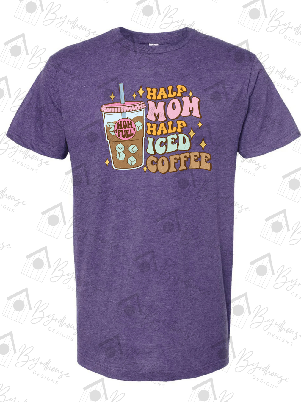 Half Mom Half Iced Coffee Tshirt | USA Cotton | Unisex