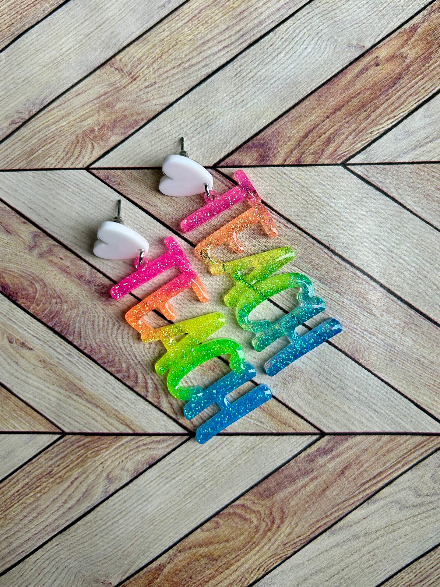 Teach Dangle Earrings | Teacher | School