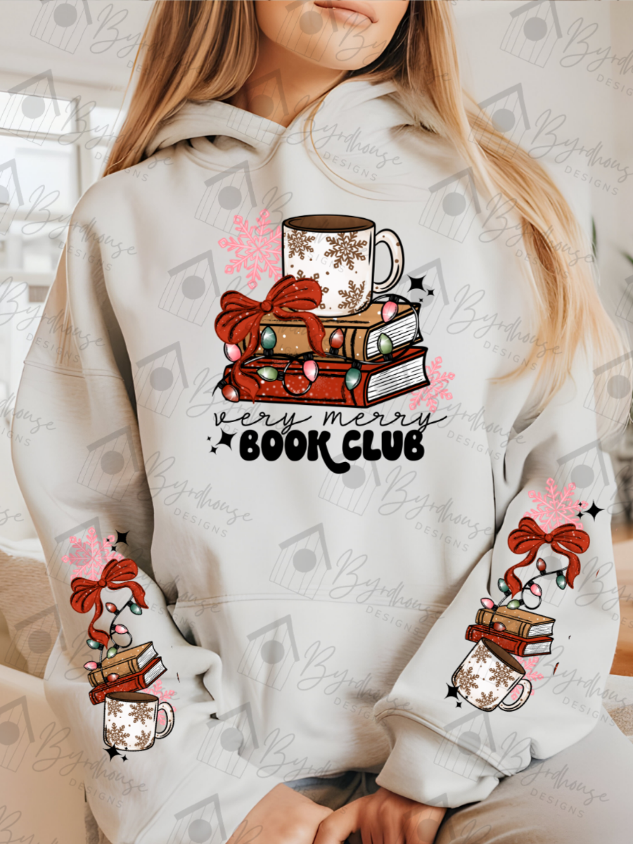 Very Merry Book Club w/sleeves | Sweatshirt or Hoodie Unisex