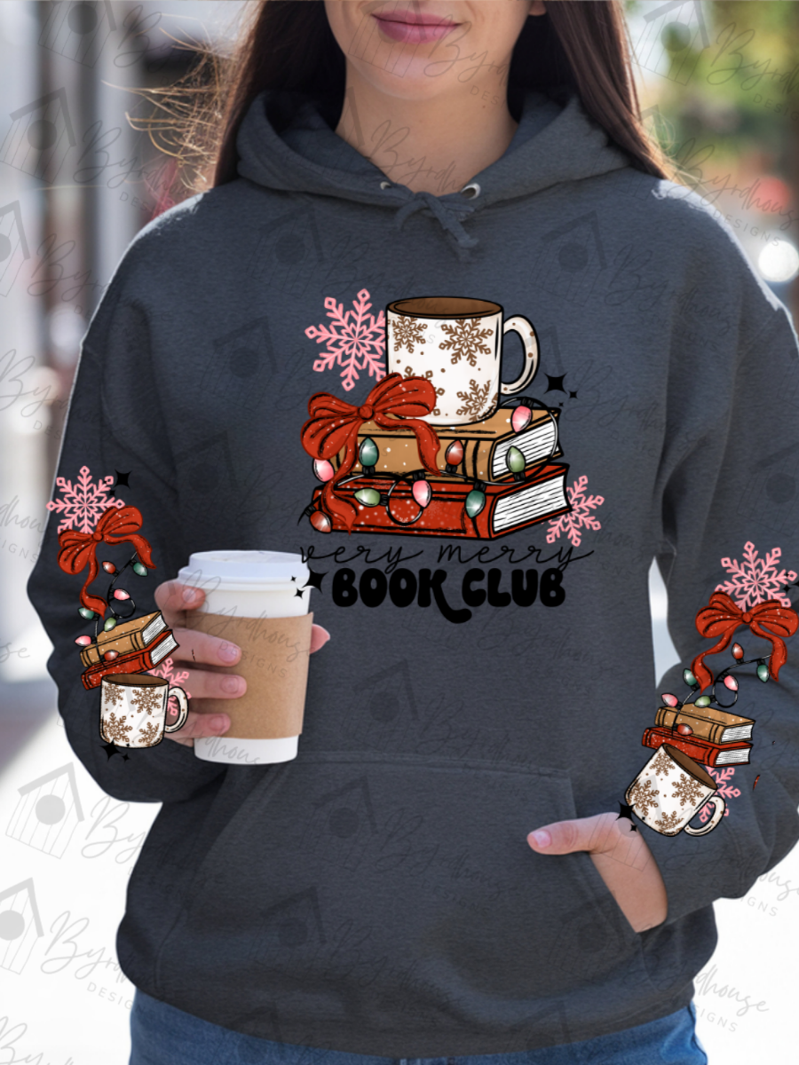 Very Merry Book Club w/sleeves | Sweatshirt or Hoodie Unisex